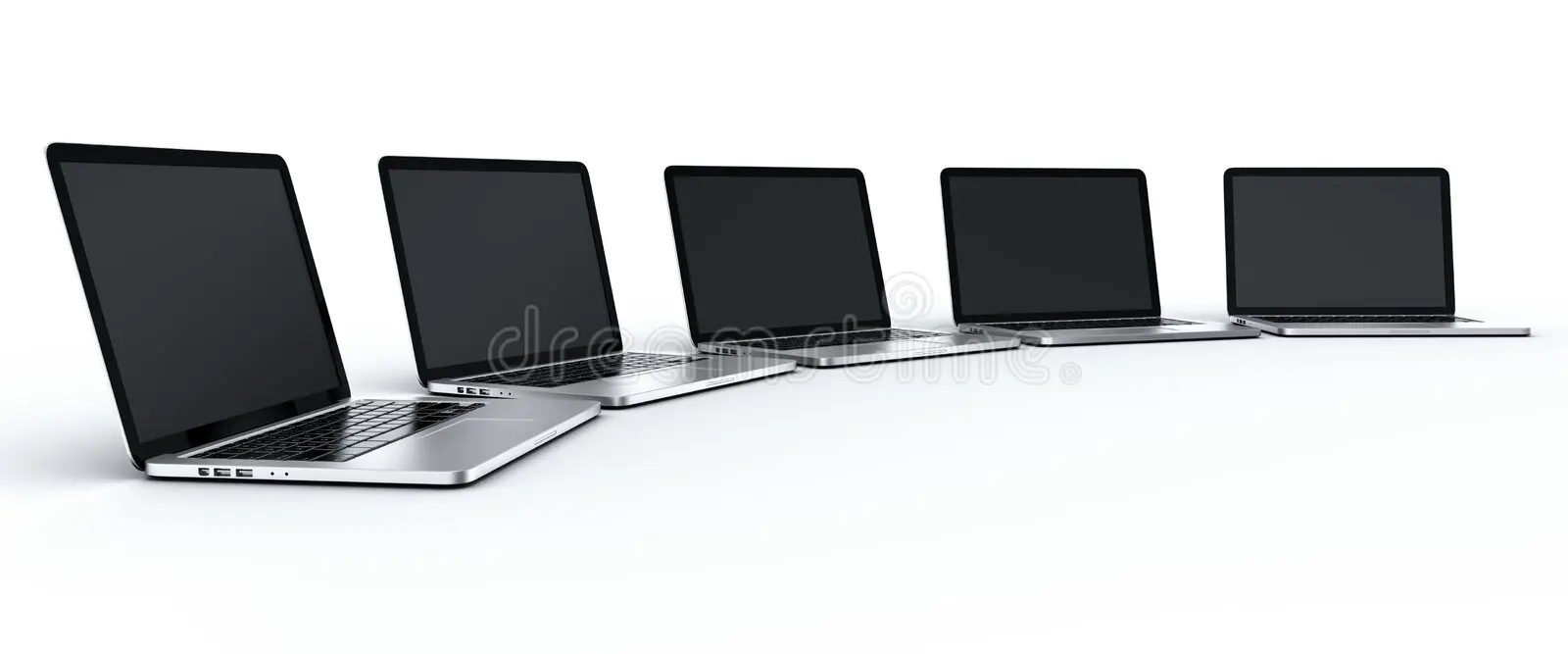 Several laptops